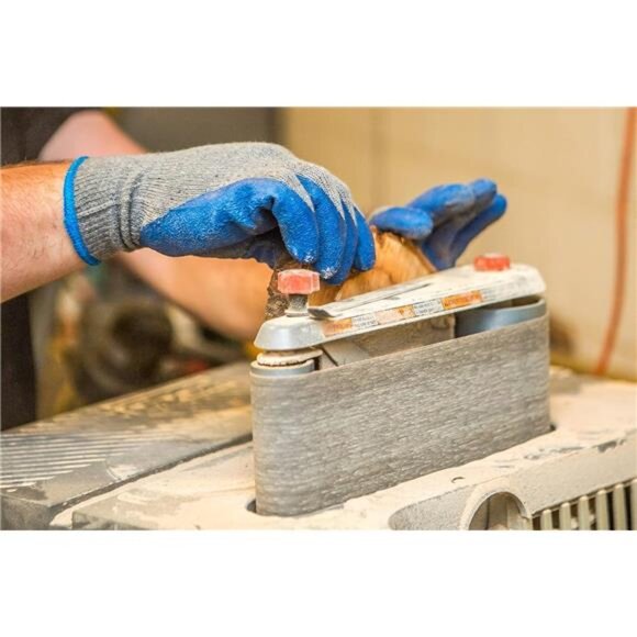 G & F Products 12 Pairs Medium Rubber Latex Double Coated Work Gloves - Picture 4 of 6